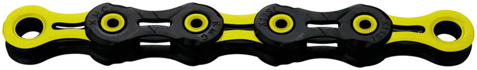 KMC X11SL Super Light Chain - 11-Speed, 116 Links, Black/Yellow