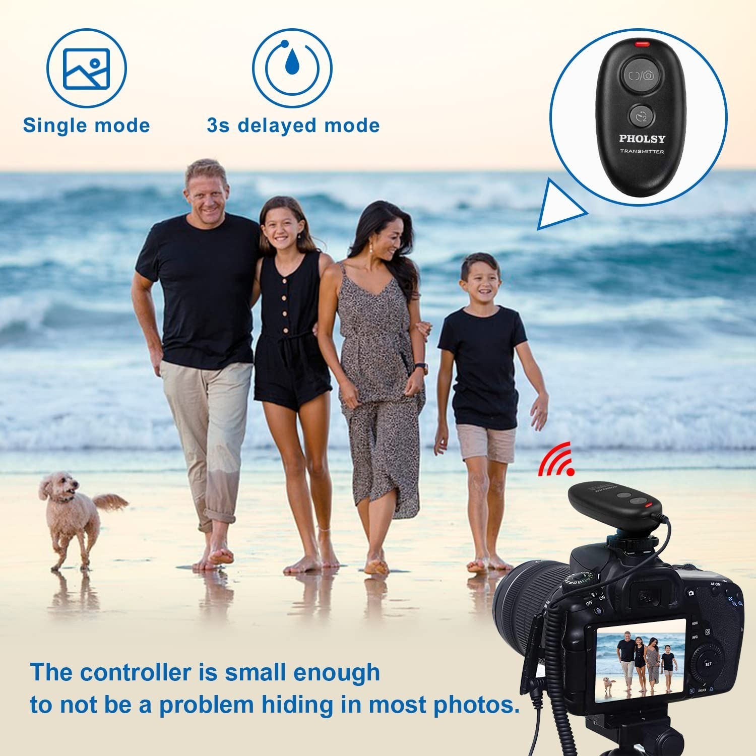 PHOLSY P6 Wireless Remote Shutter Release for Panasonic Cameras