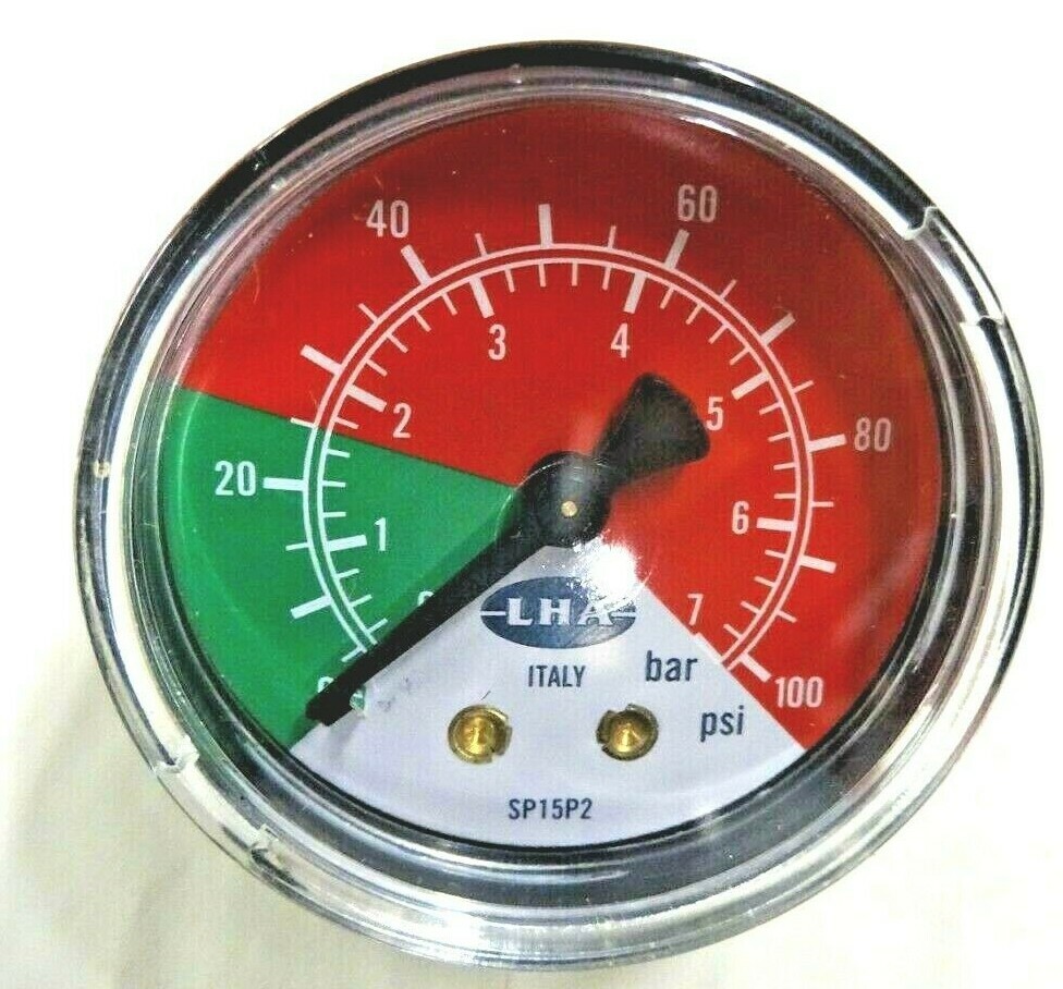 Hydraulic Pressure Gauge LHA SP-15P-2 NEW 0-100PSI