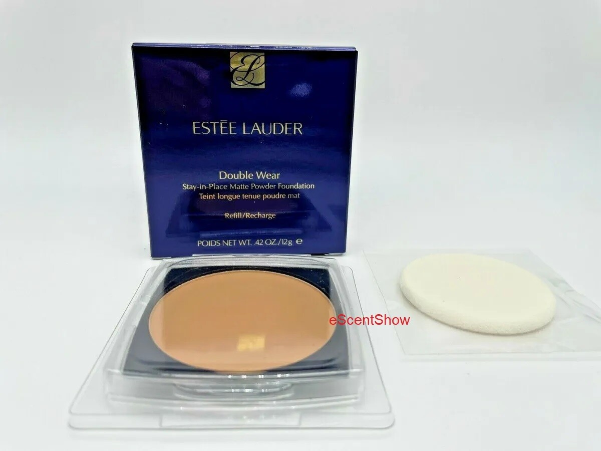 ESTEE LAUDER DOUBLE WEAR STAY IN PLACE MATTE POWDER FOUNDATION .42 OZ REFILL NIB