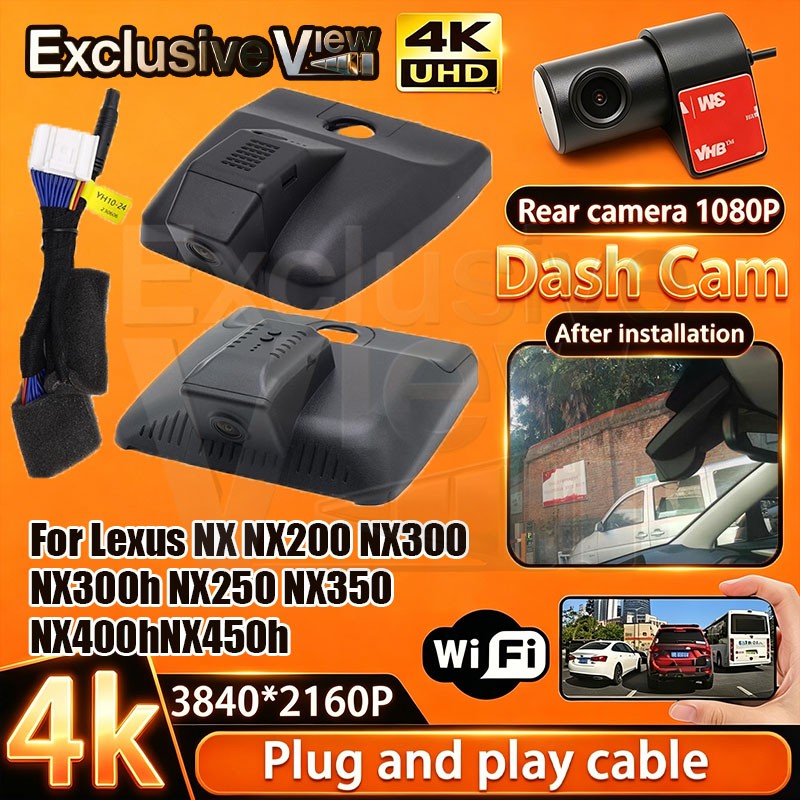 4K DVR Dash Cam Camera For Lexus NX NX200 NX300 NX300h NX250 NX350 NX400h NX450h