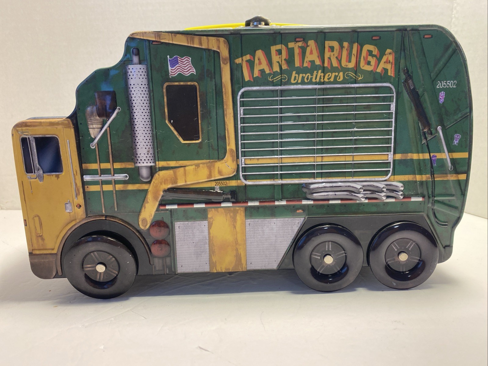 2016 Tartaruga Bros. Lunch Box Teenage Mutant Ninja Turtles Metal Garbage Truck