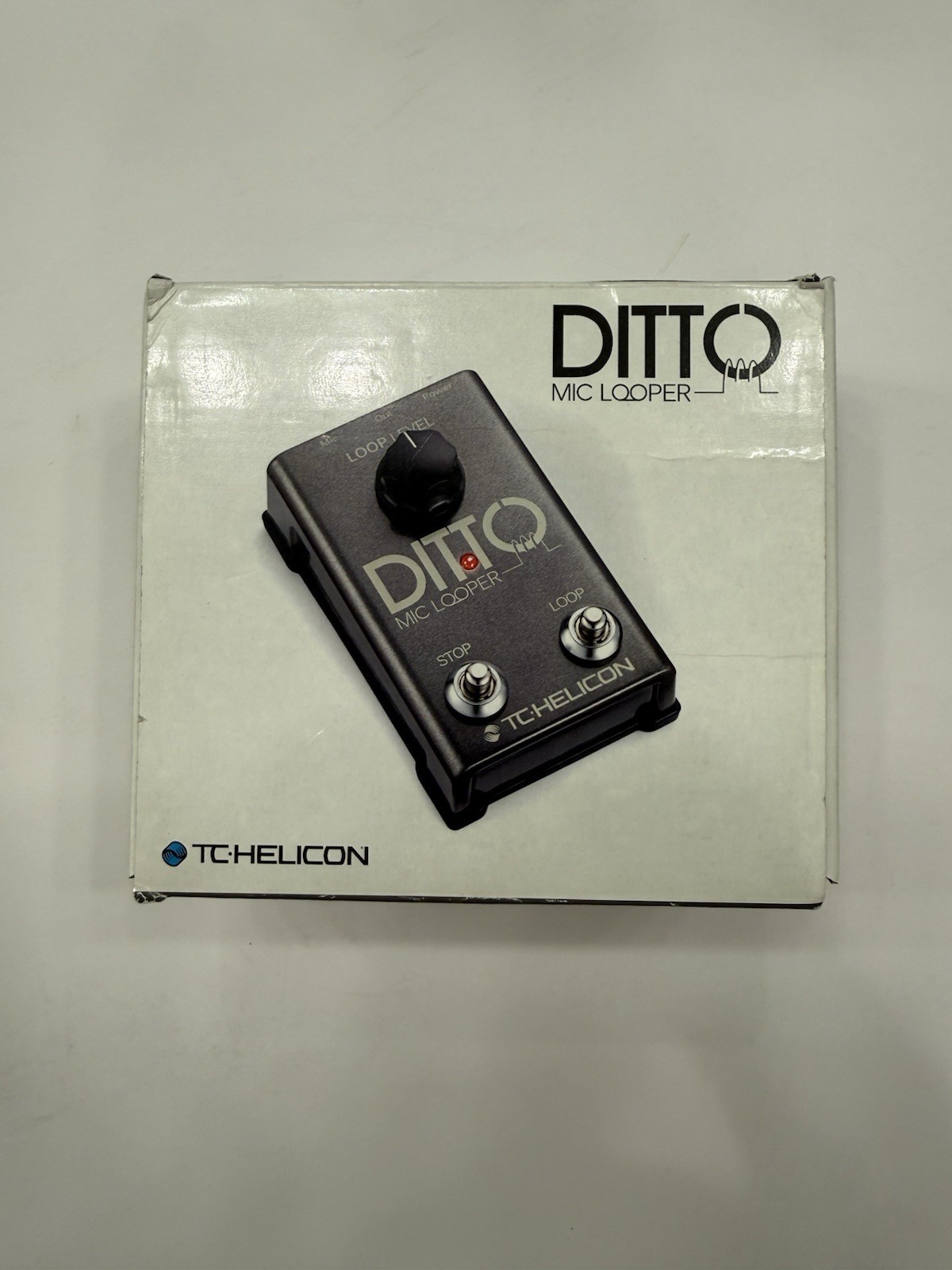 TC Helicon Ditto Mic Looper Loop Vocal Effect Pedal + Box & Power Supply