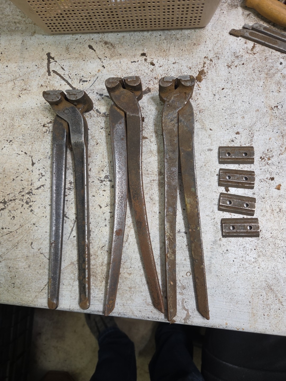 Lot Of 3 12" flush cut nipper piano wire cutter machinist collectible tool