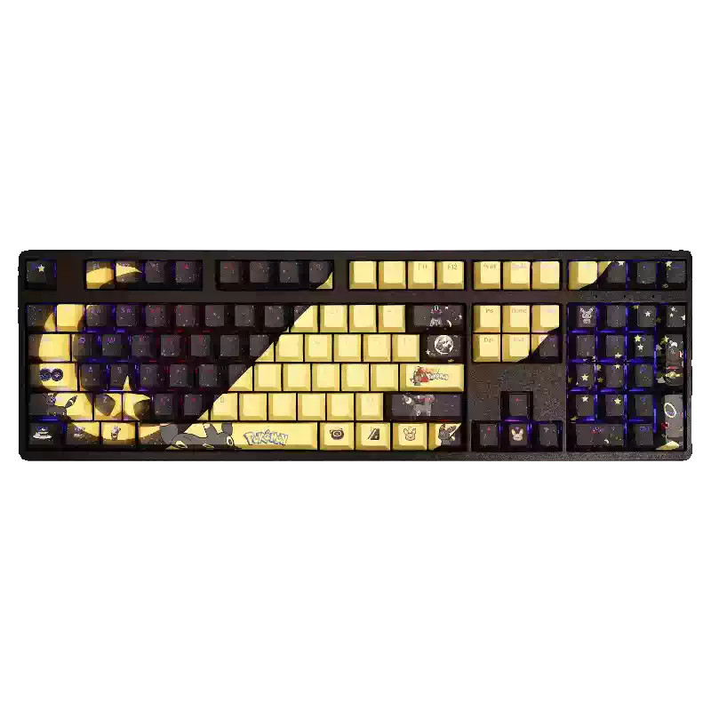 Pokémon UNITE Umbreon RGB PBT Keycaps 108 Keys Set Cherry MX Mechanical Keyboard