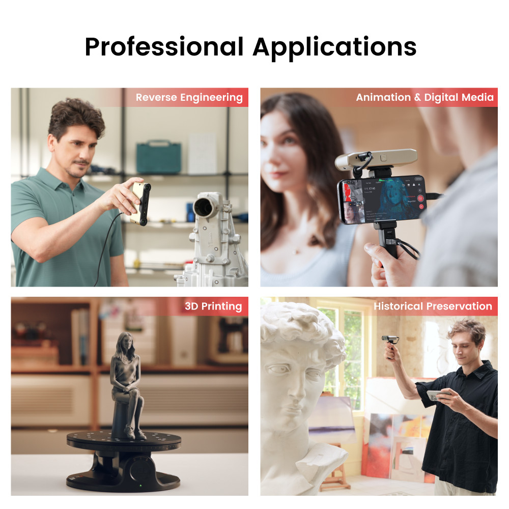 Revopoint INSPIRE2 3D Scanner For 3D Printer Handheld Outdoor Laser Scanner