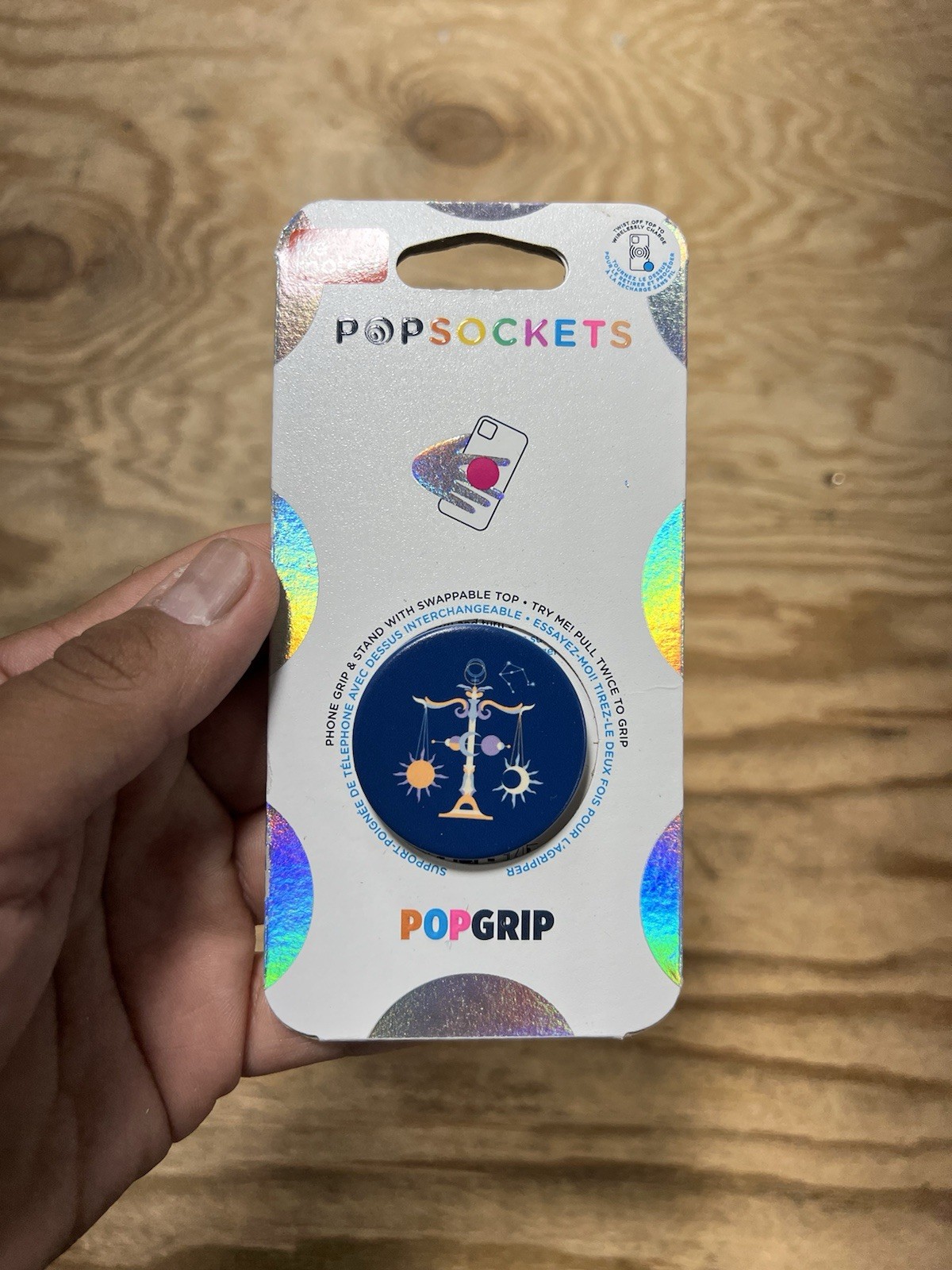 PopSockets Popgrip Zodiac Libra Phone Grip & Stand Astrology Swap Top-New
