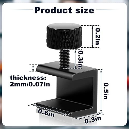 8 Pieces 3D Printer Glass Bed Clips Clamps Adjustable Fixed Clips for Ender