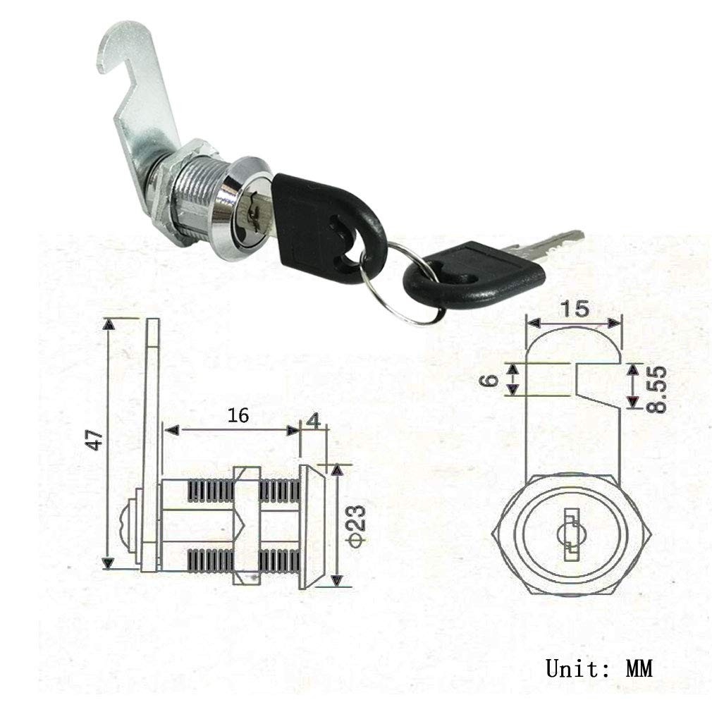 Tool Box Lock Replacement 2 Pack Tool Box Lock Set Cylinder Universal Lock 12/19
