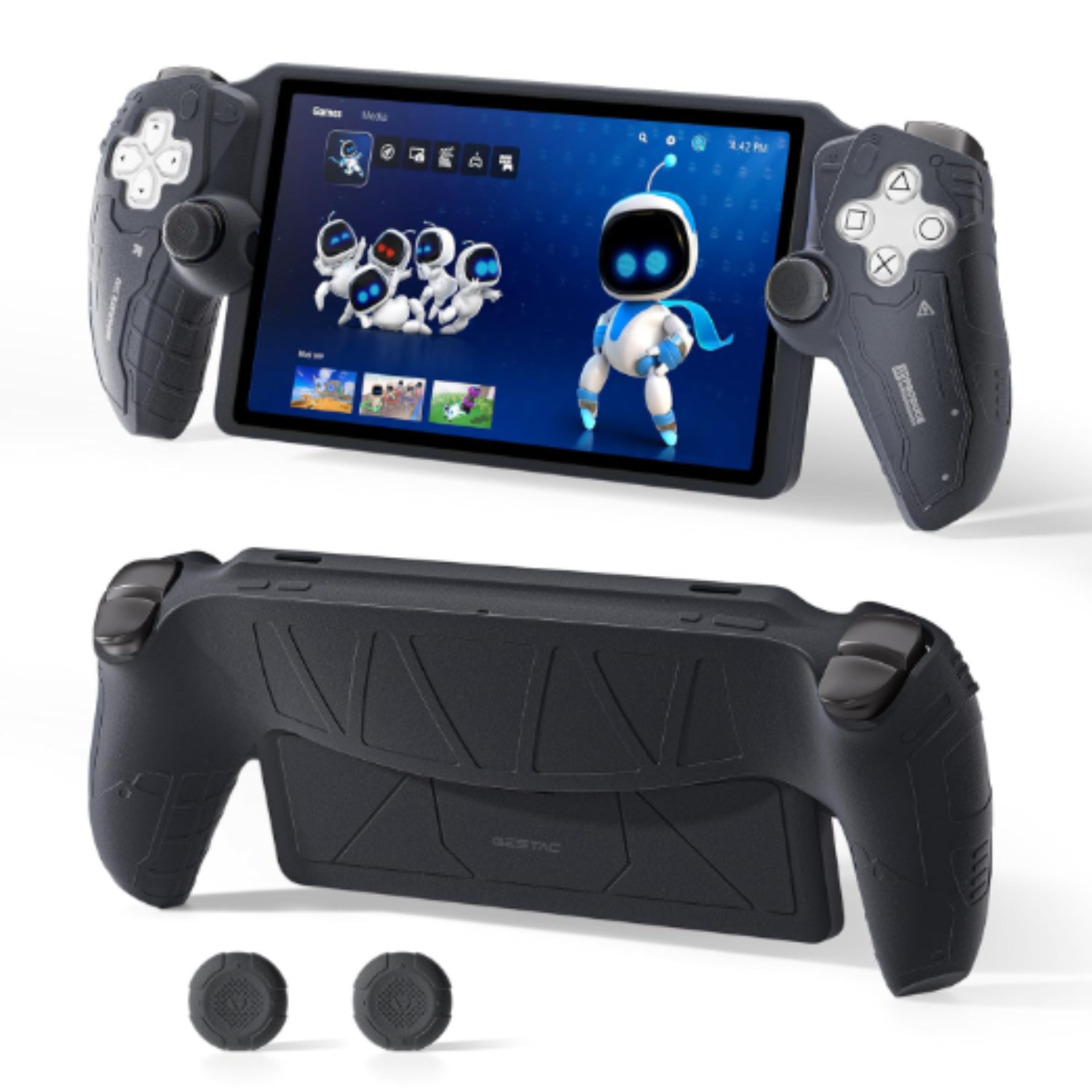 GeekShare GesTac Silicone Protective Case for PlayStation Portal + 2 Thumb Grips