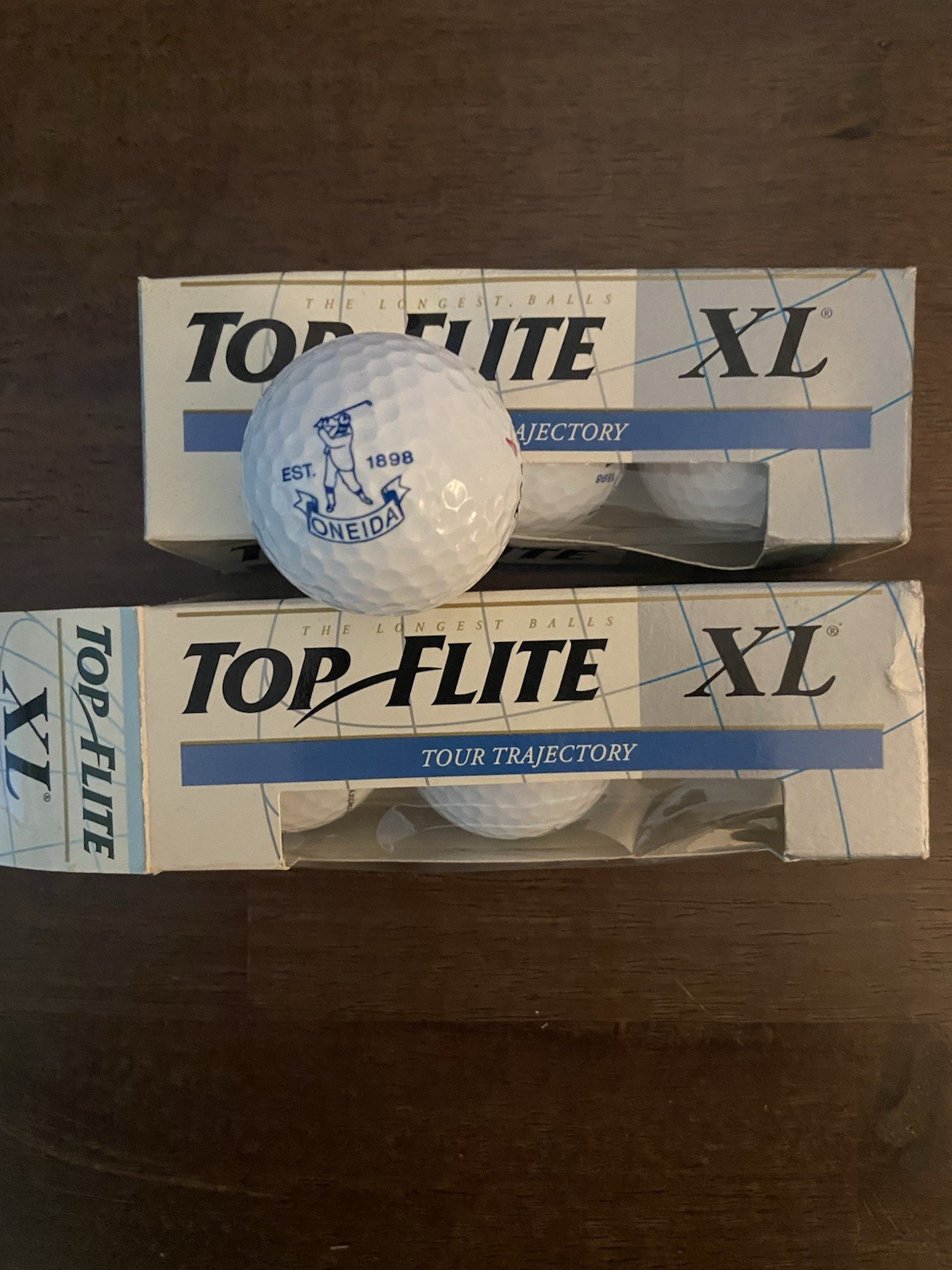 Top Flite XL Tour trajectory 2x Sleeve 3pack Printed With Oneida est. 1898