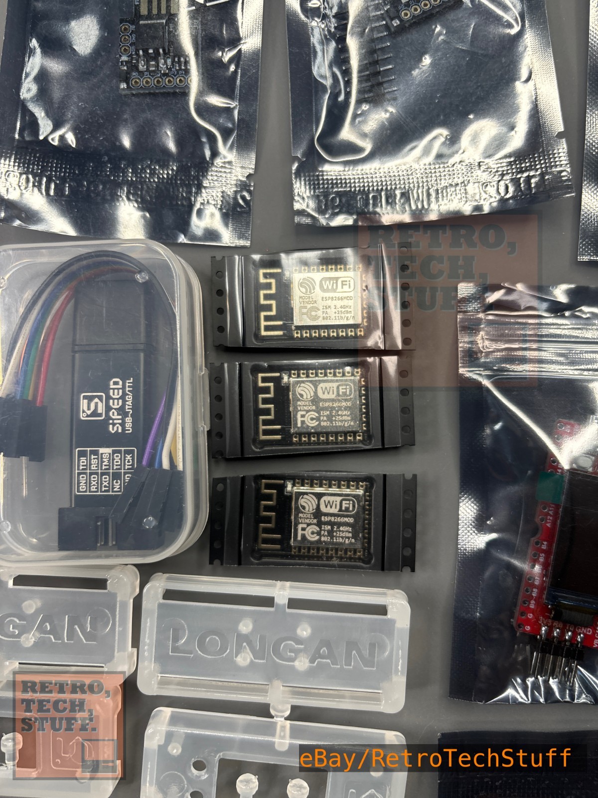 Sipeed longan Nano + ATtiny85 Micro and USB + ESP8266 Wi-Fi Module (BUNDLE)