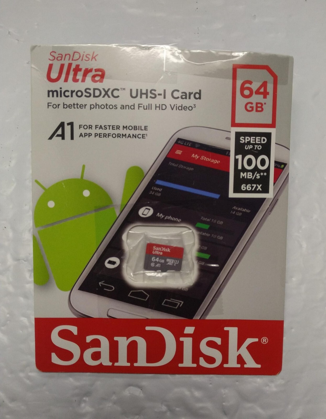 SanDisk 64GB Ultra Class 10 100MB/S 533X MicroSD Micro SDXC UHS-I TF Memory Card
