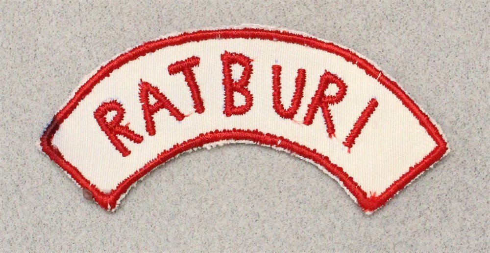 U.S. Military patch 5448: "RAT BURI" Thailand tab - Thia made, VN War era