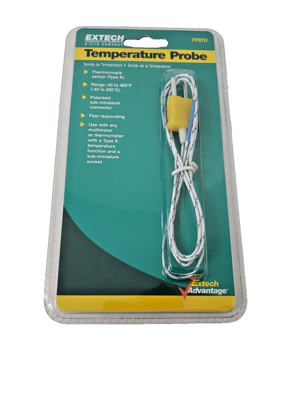 Extech TP870 Bead Wire Type K Temperature Probe