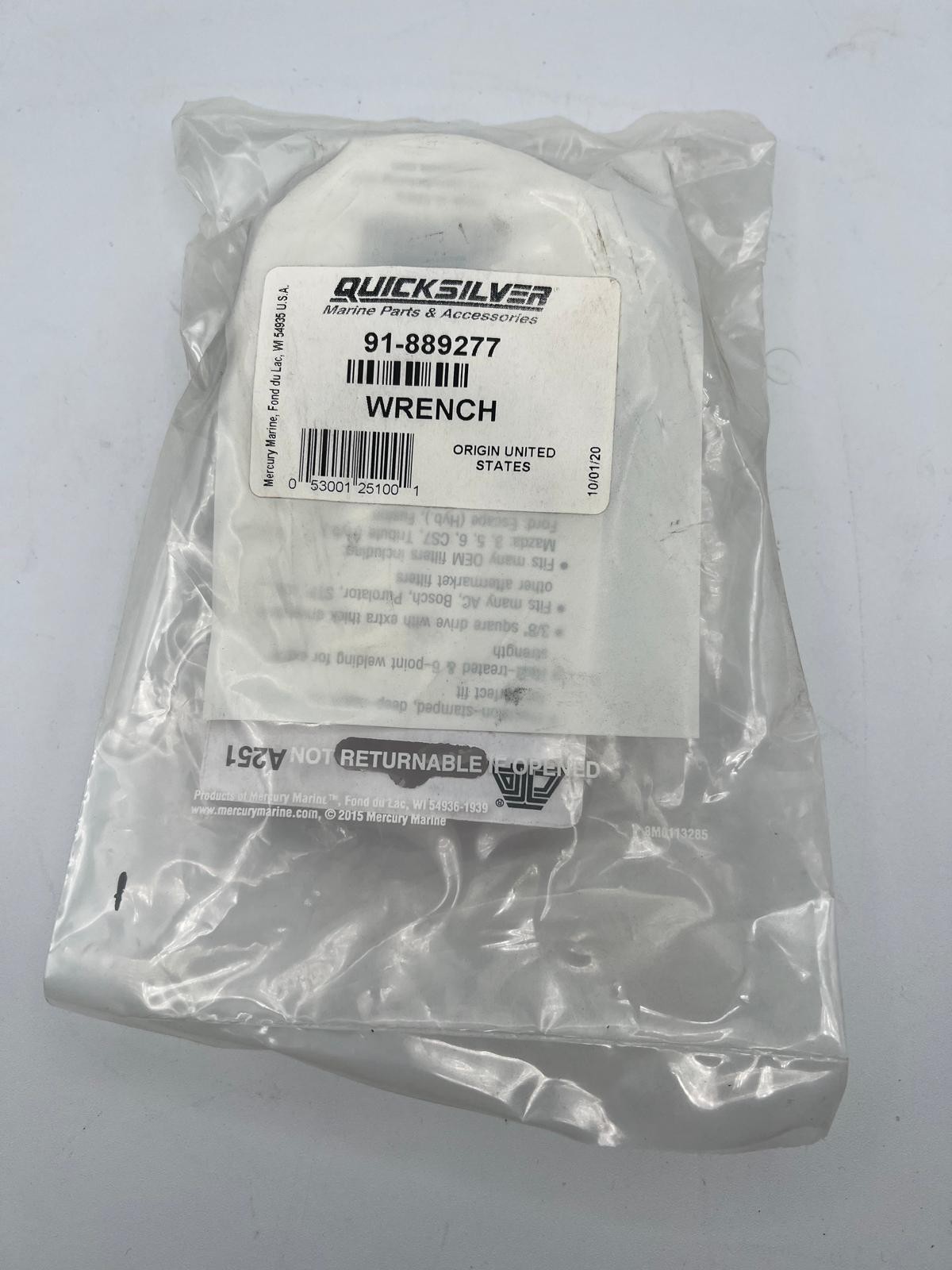Mercury Quicksilver OEM Oil Filter Wrench for Verado 135 to 300 HP 91-889277