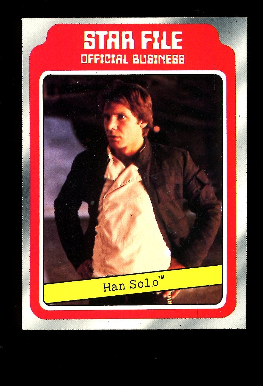 1980 TOPPS STAR WARS THE EMPIRE STRIKES BACK #4 Star File Han Solo QTY