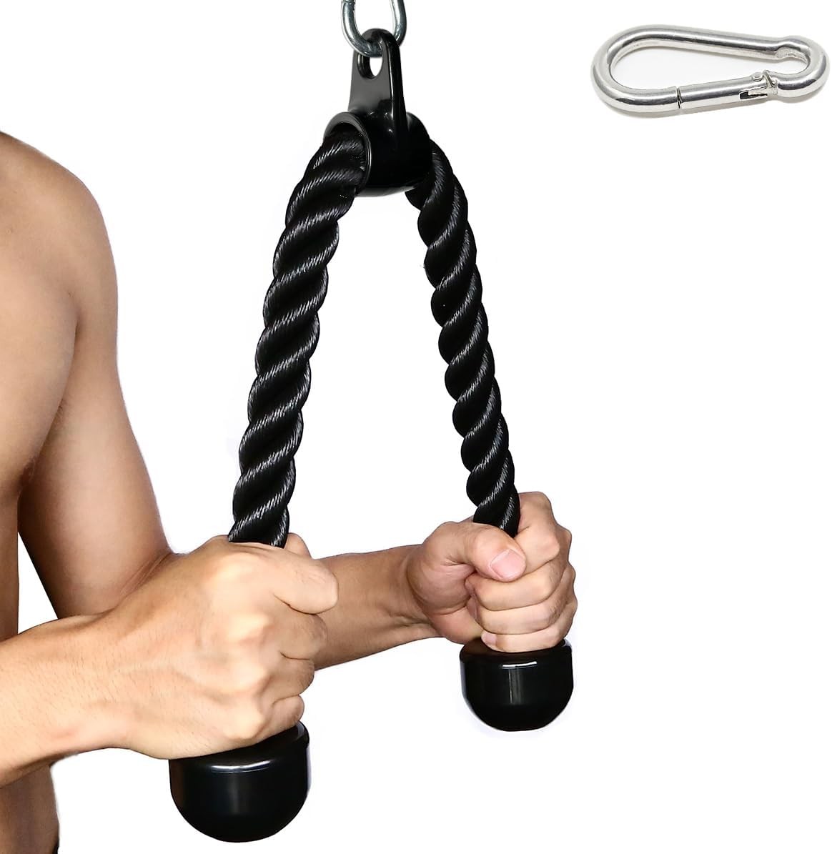 Tricep Rope 27 & 36 inches 2 Colors Fitness Attachment Cable Machine Pulldown He