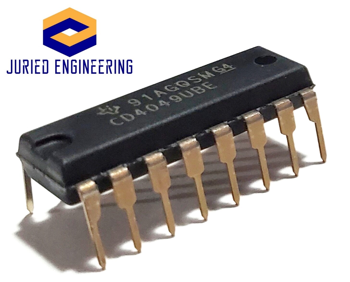 10PCS CD4049UBE CD4049 CMOS HEX Buffer/Converters - New IC