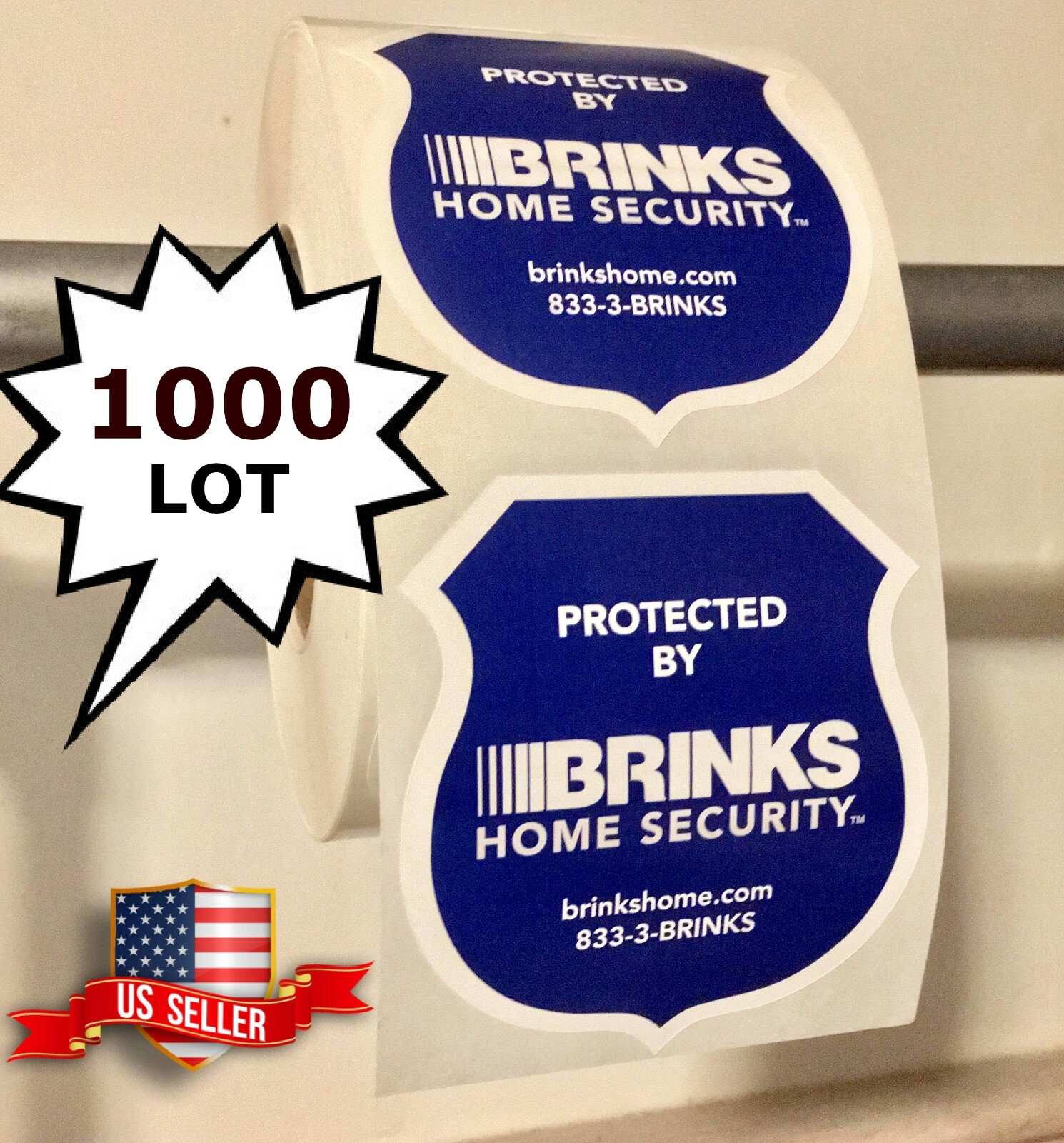 BULK HOME STORE SECURITY ALARM WINDOW WARNING STICKERS DECALS BULK 1000 LOT