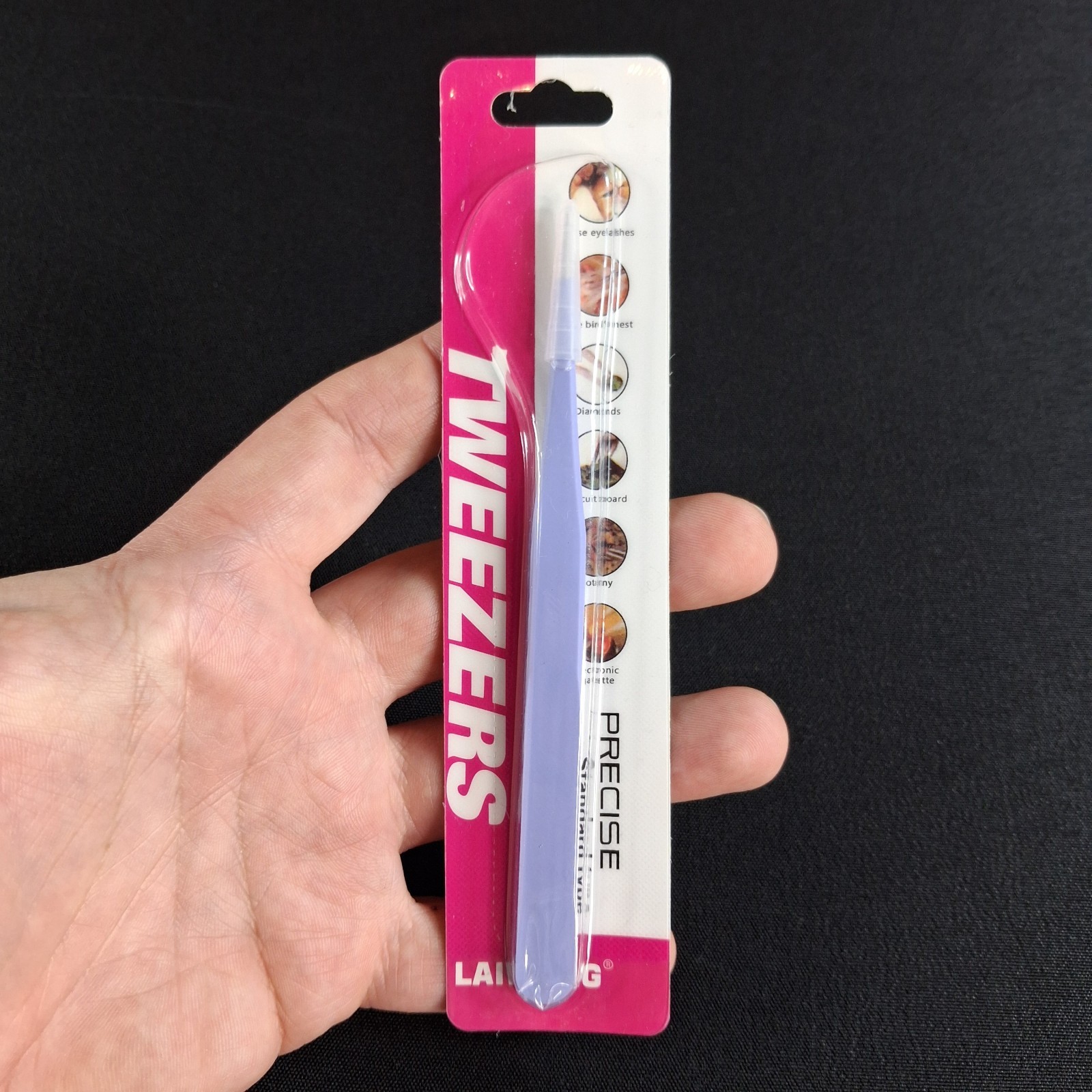 LAIWANG Precision Tweezers Straight & Curved Electronics Crafting Eyelashes