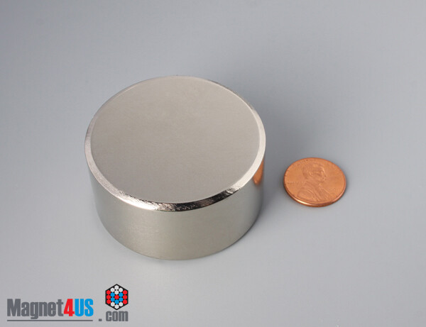 2" dia x 1" N52  50.8mm x 25.4mm Super Power Rare Earth Neodymium Disc Magnets