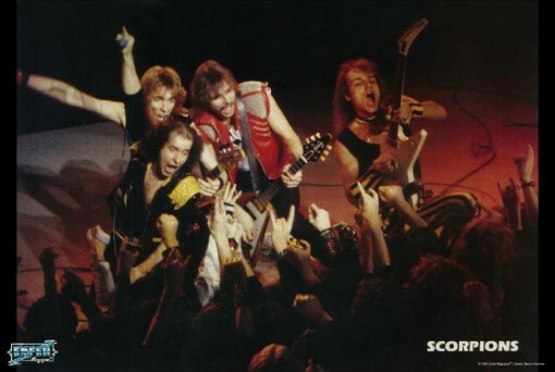 SCORPIONS POSTER Live on Stage RARE HOT NEW 2