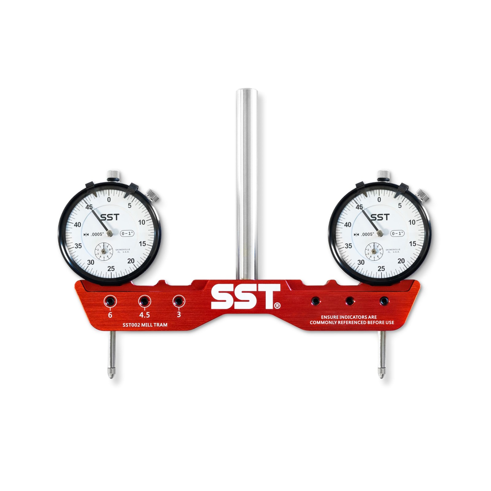 SST - Regular Mill & Lathe Tramming System - Tram, Align, & Square 1/2" Shank