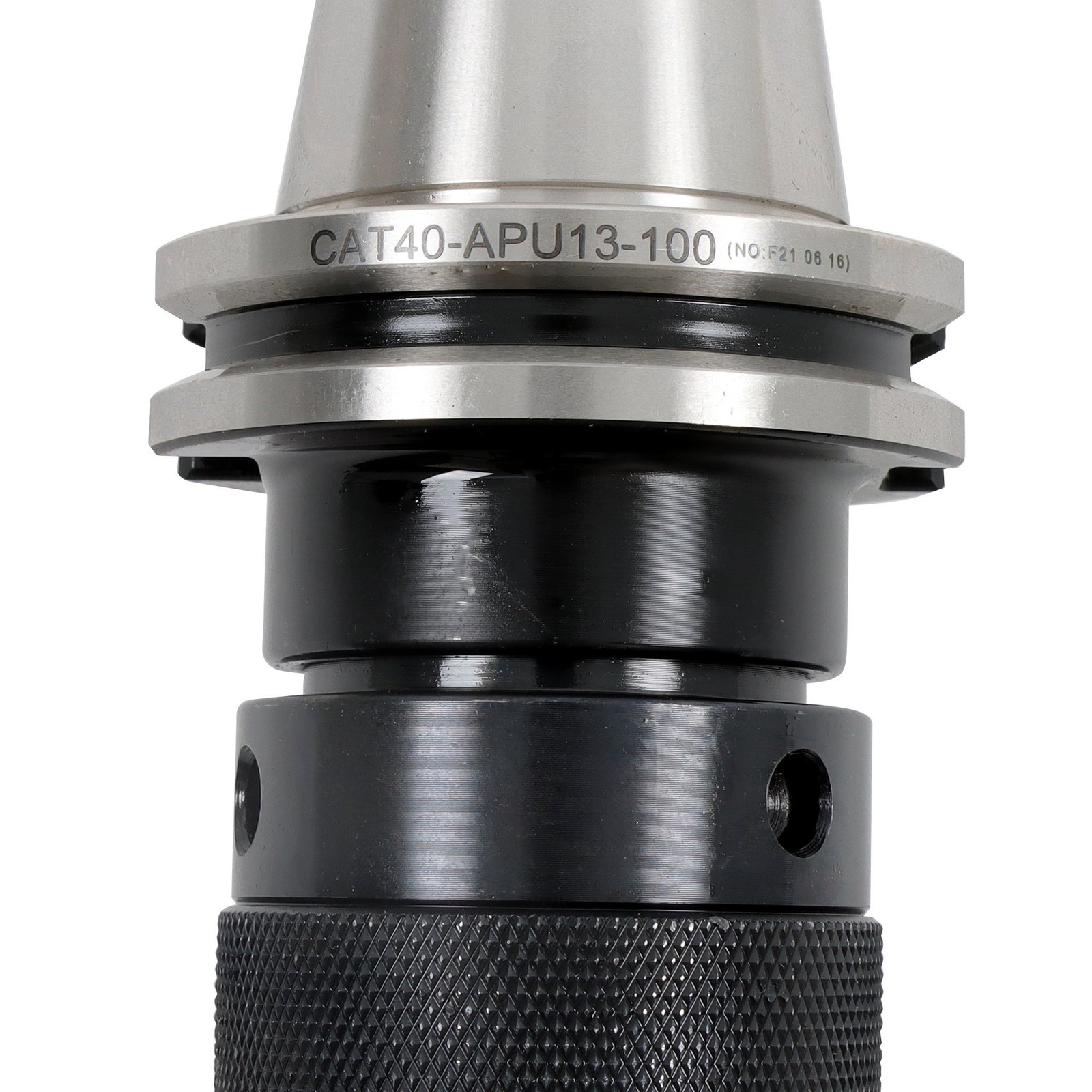 CAT40 Precision Dual Contact Chuck 1/2" Keyless With Solid Shank