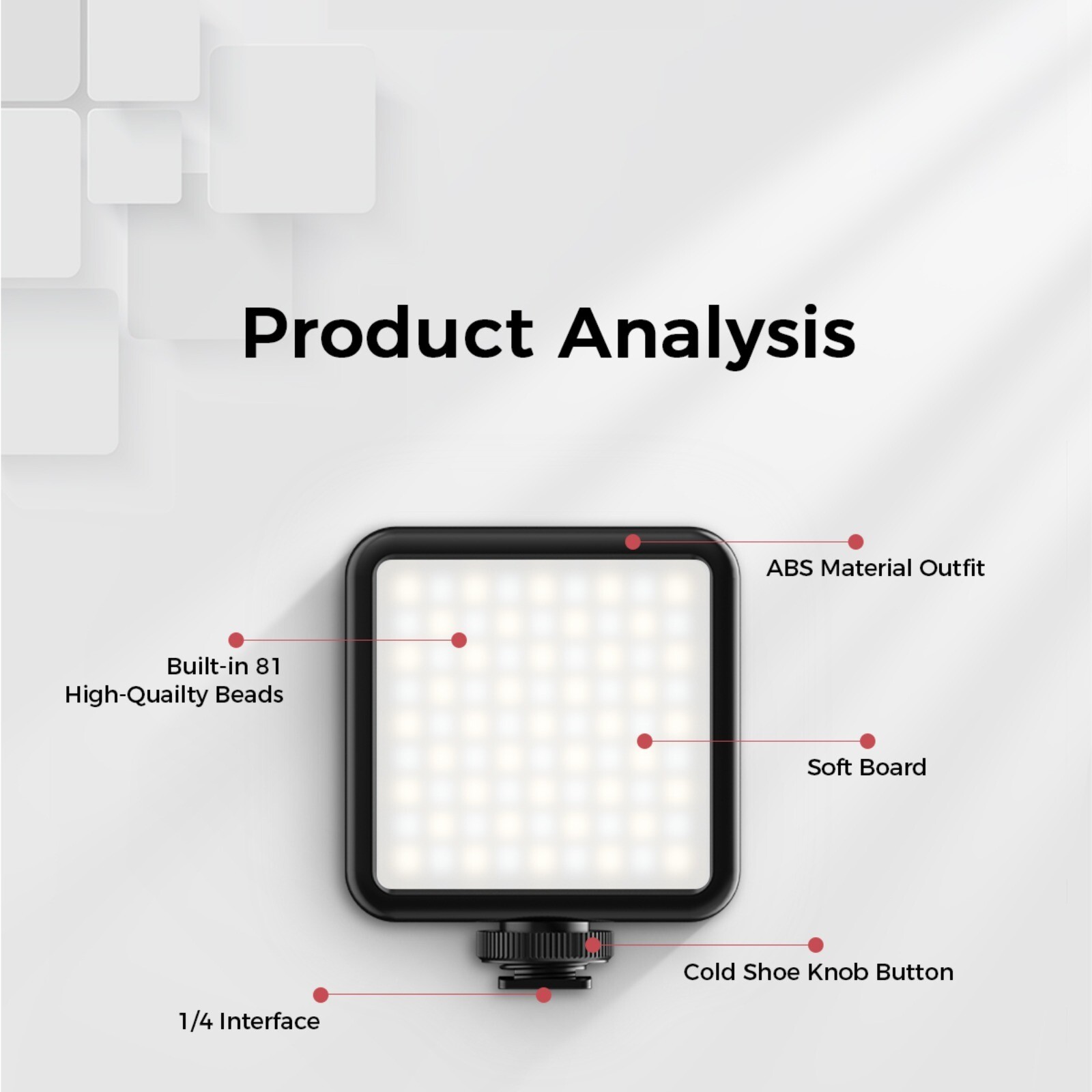 Ulanzi VIJIM VL81 Mini LED Video Light Studio Lighting Soft Diffuser Vlog Light