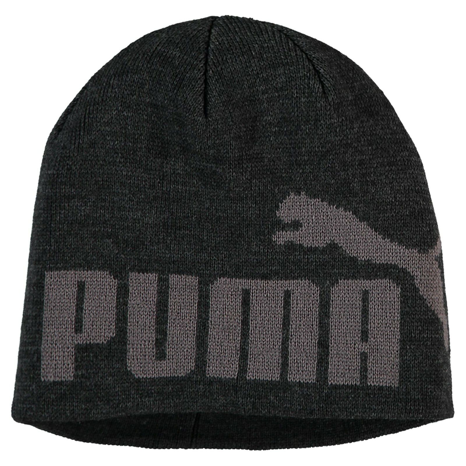 New PUMA Jumpcat 2.0 Apparel Classic Beanie Skull Cap Black Gray Golf Snow