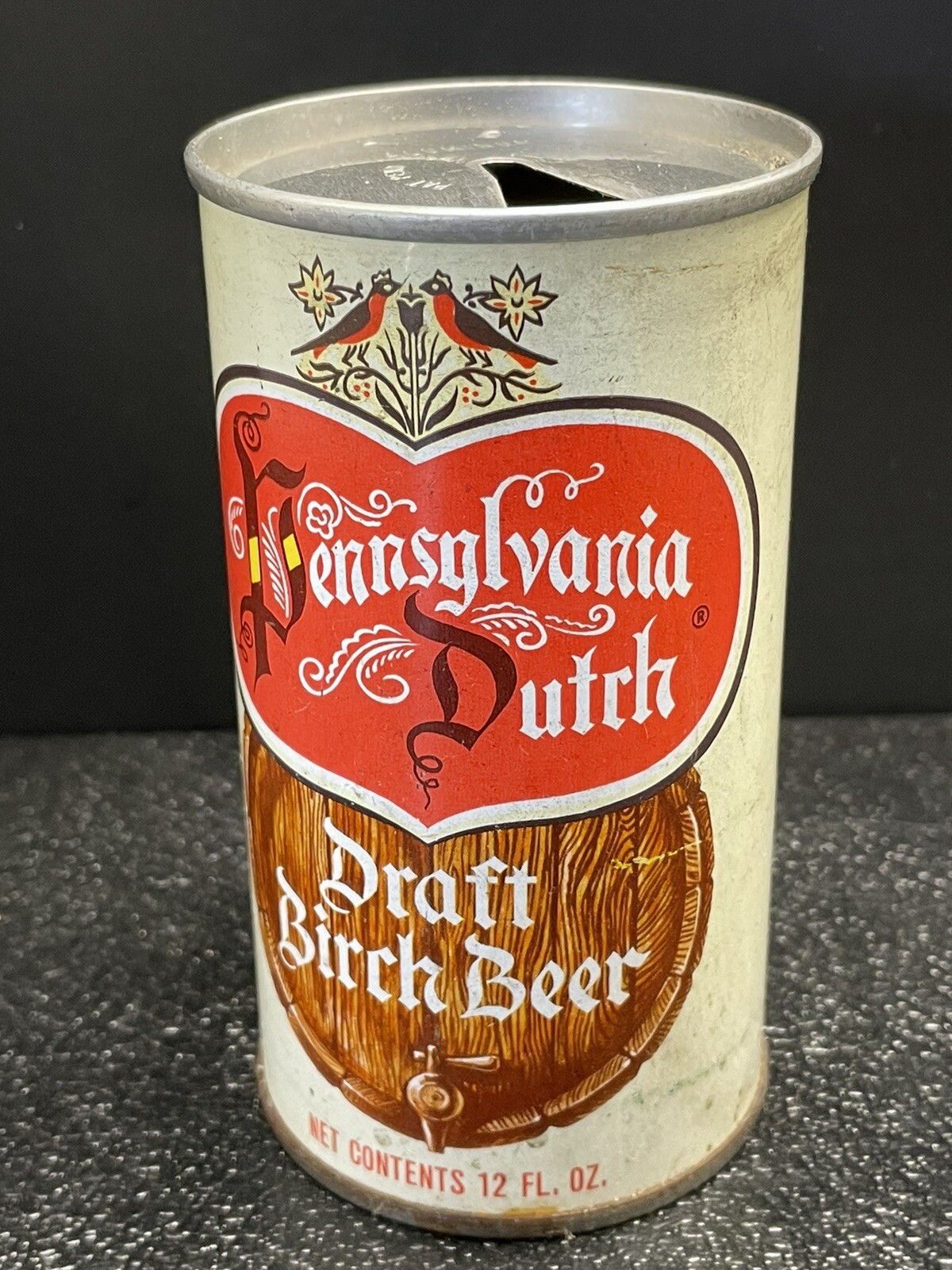 PENNSYLVANIA DUTCH DRAFT BIRCH BEER SODA CAN~DUTCH BEER INC.,LEBANON,PA.