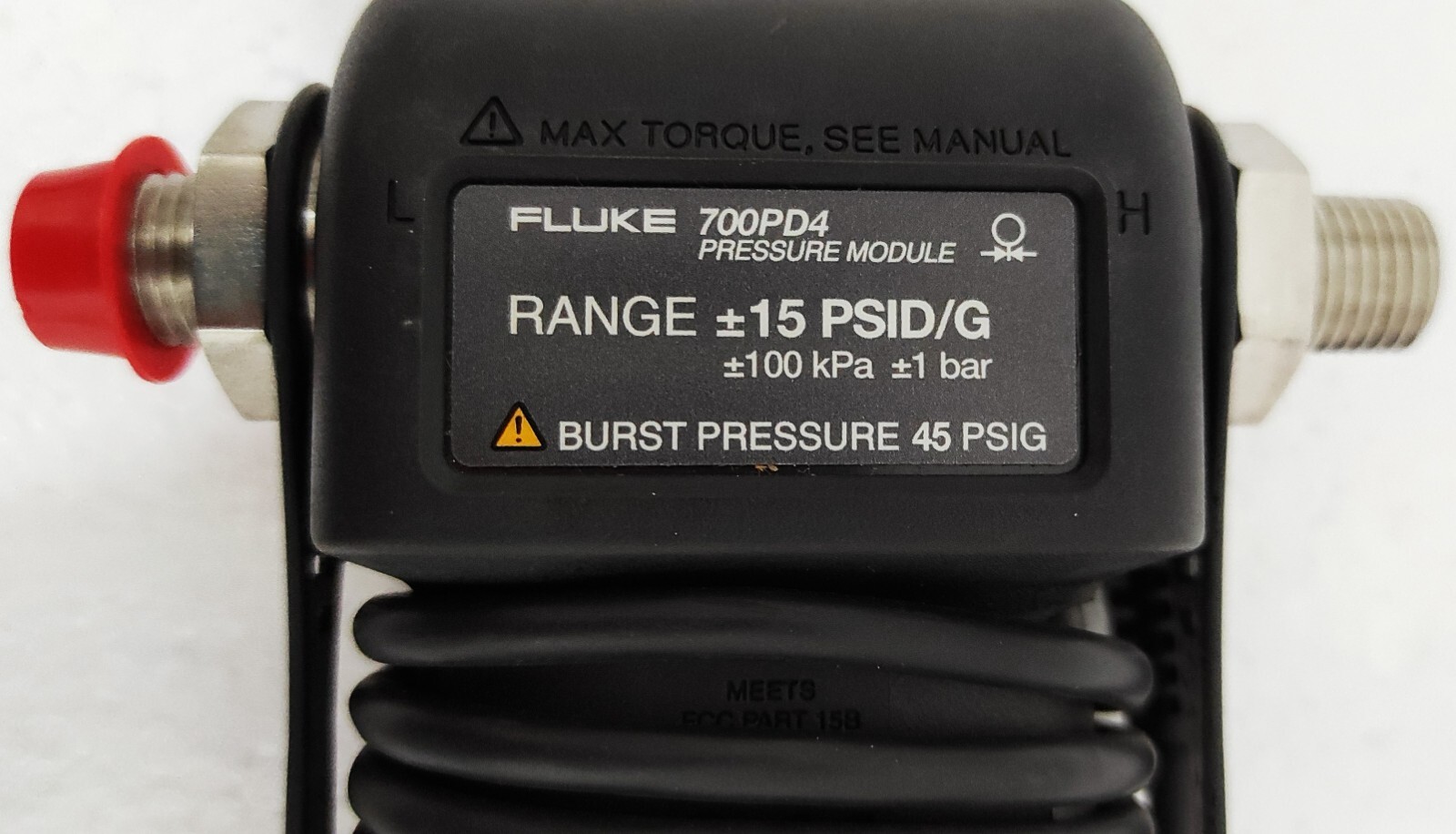 Pressure Calibrator Fluke 700PD4 / 700 PD4 Dual Pressure Module Range (±15 PSI)