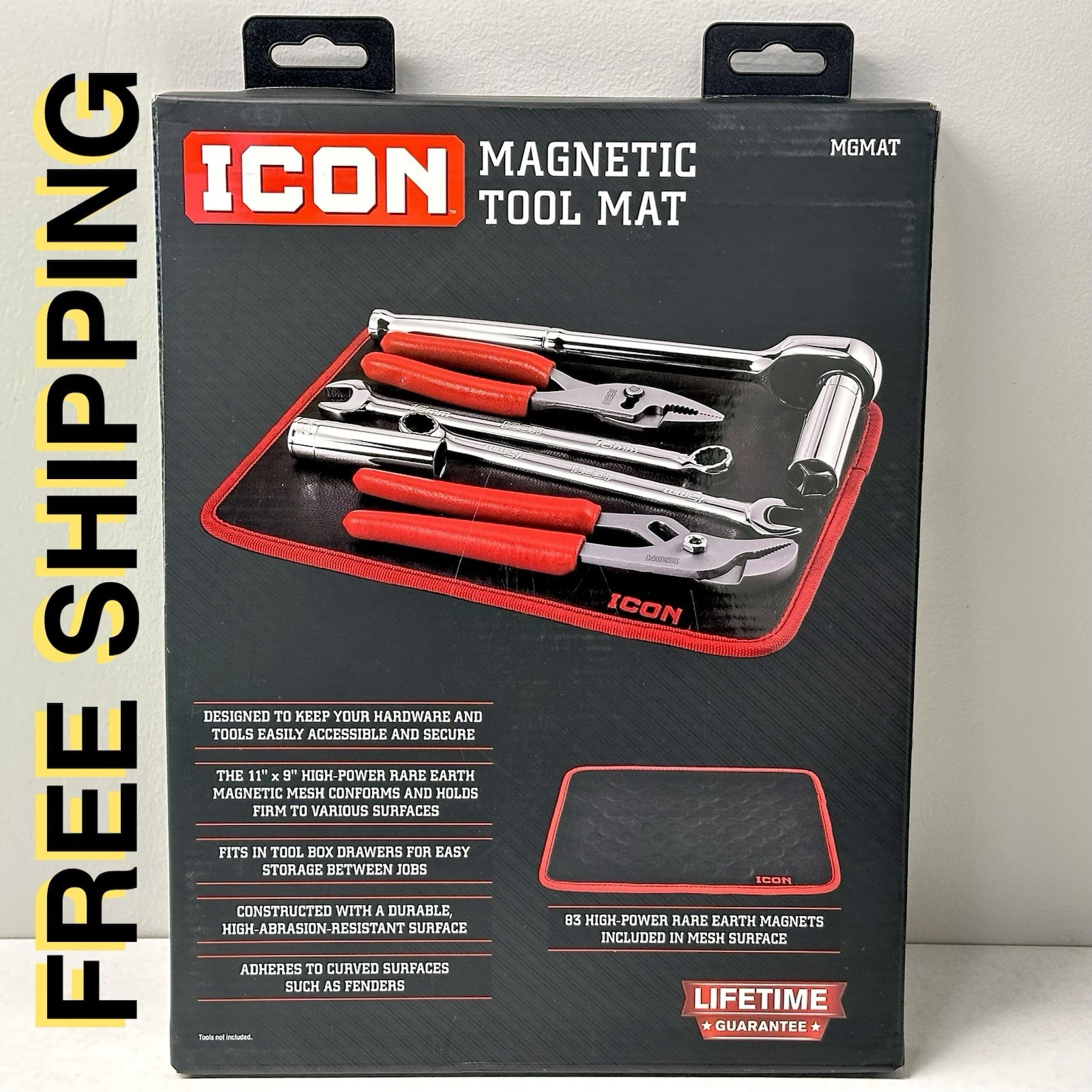 ICON Tools Professional Magnetic Tool Mat Magnet Holder Harbor Freight 70077