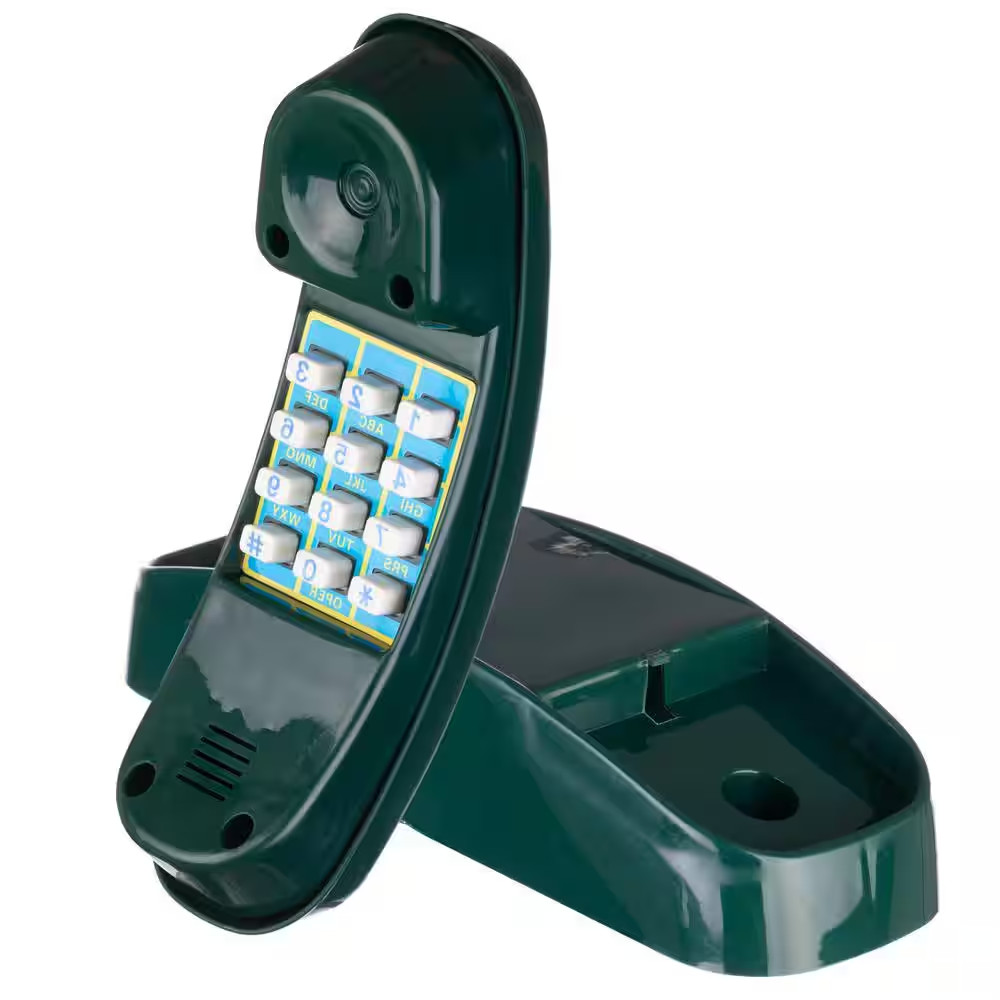 Plastic Kids Outdoor Gym Playground Playhouse Toy Phone Set, Green Swing Set Acc