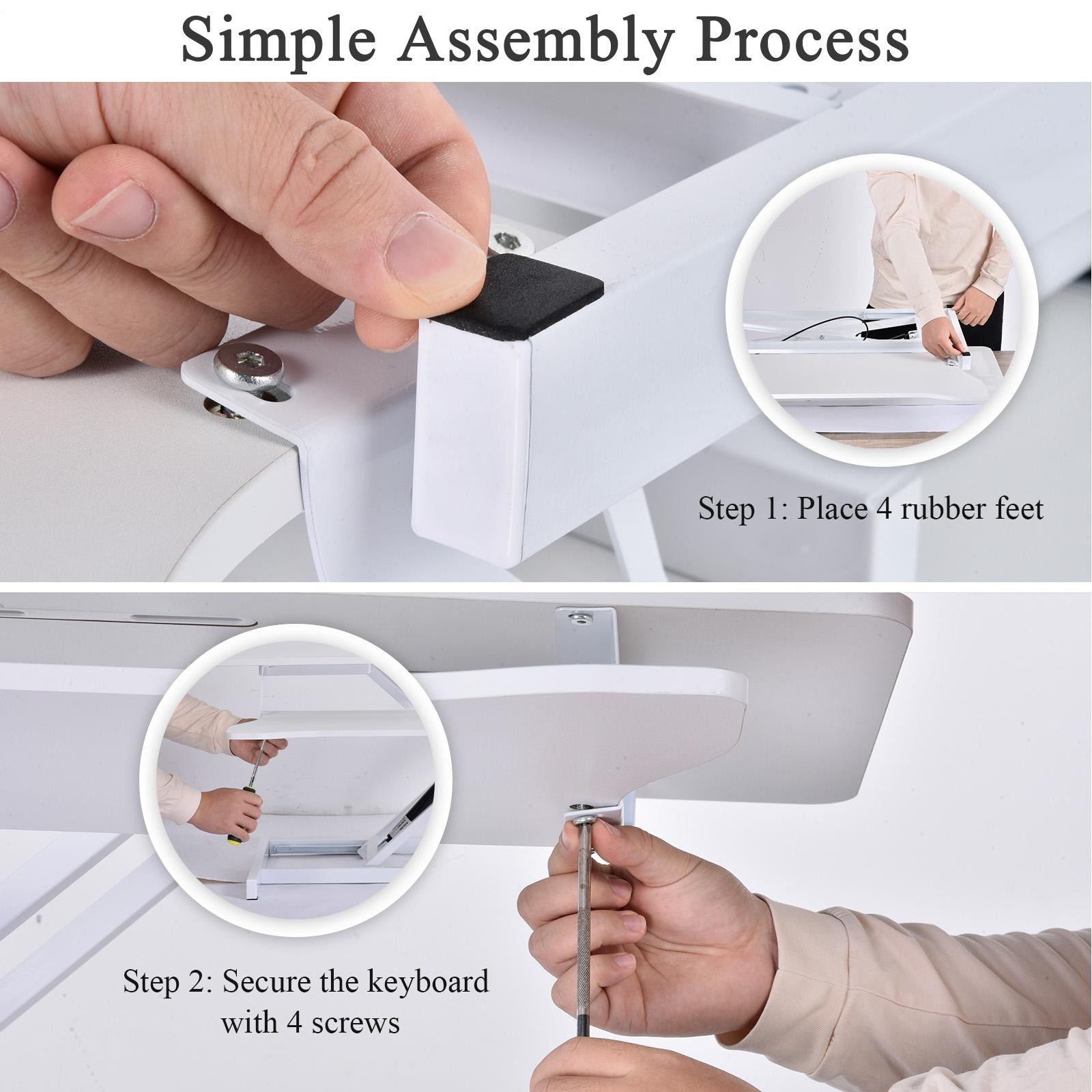 37" Standing Desk Converter Height Adjustable Sit to Stand Up Riser