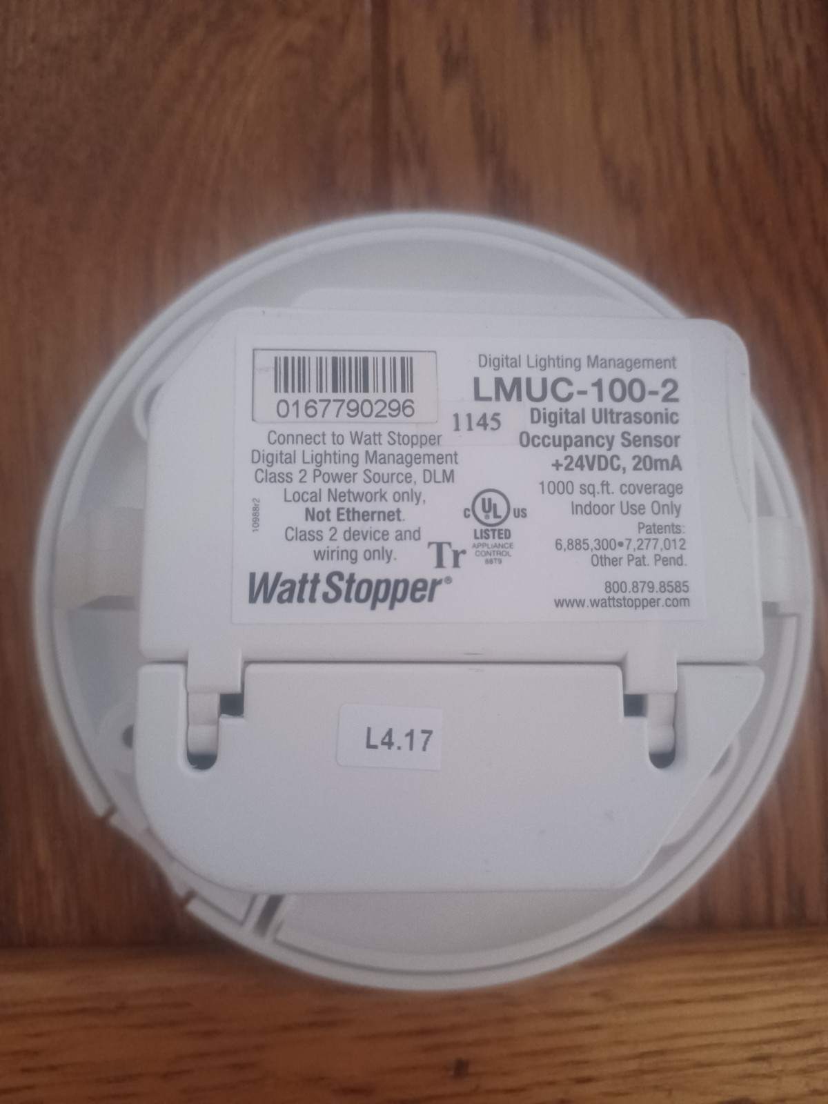 New Legrand Wattstopper DLM Ultrasonic Ceiling Mount Sensor | LMUC-100-2