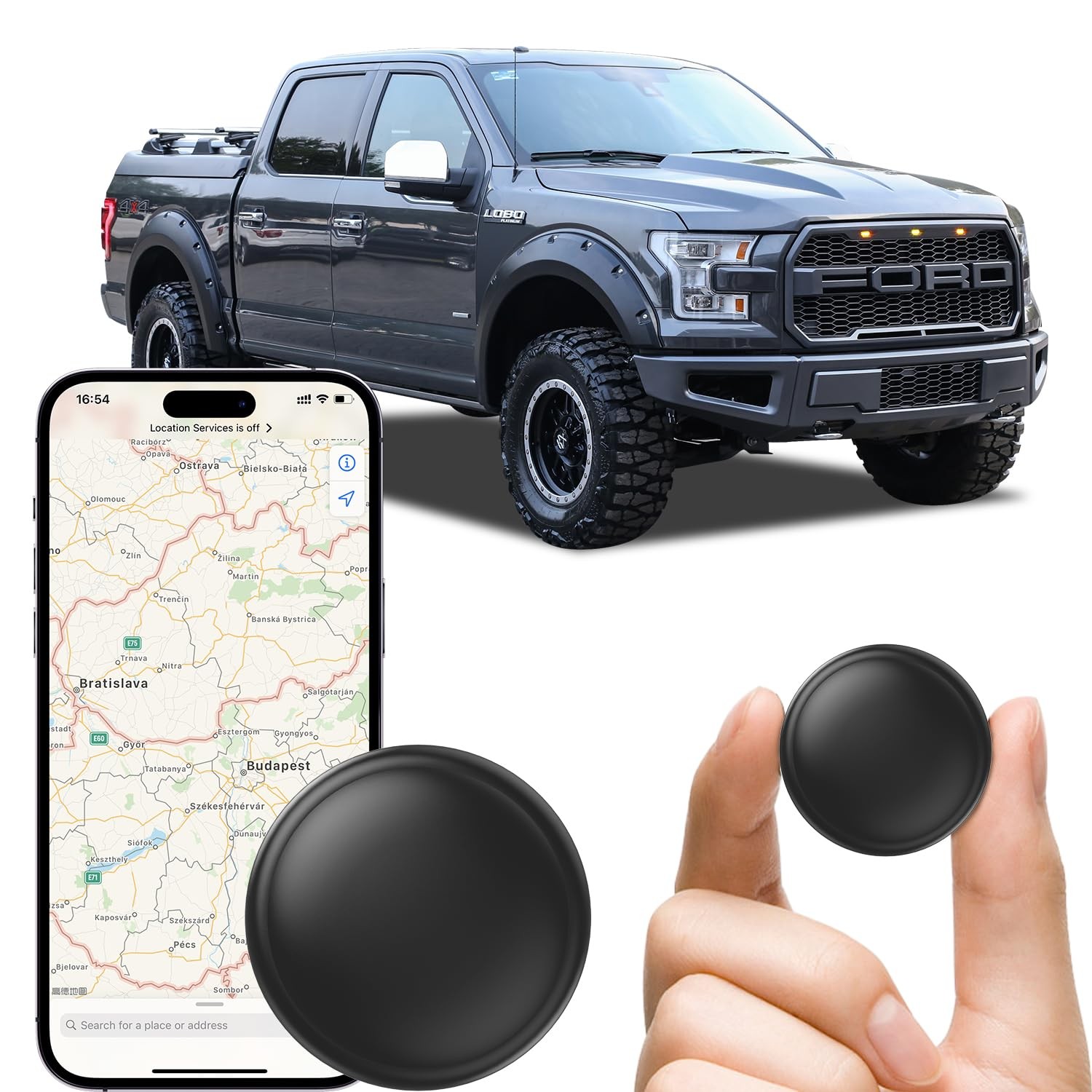 GPS Tracker for Car Mini Magnetic Real Time No Subscription Vehicle Tracker