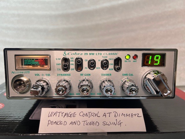 CUSTOM WATTAGE CONTROL! PERFORMANCE TUNED ! COBRA 29 NW NIGHTWATCH CB Radio