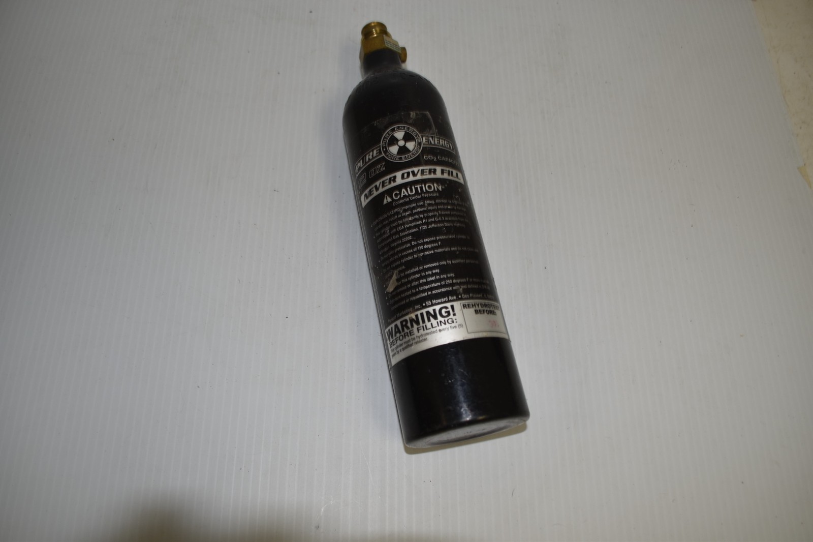 PURE ENERGY 12 OZ CO2 CAPACITY  PAINTBALL TANK  (JOV68)