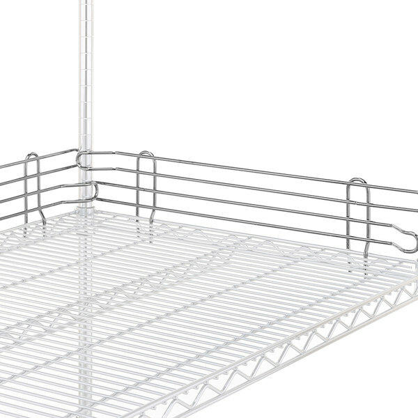 METRO Steel Shelf Side/Back Ledge, 60 x 4 in., 6 pack, L60N-4C