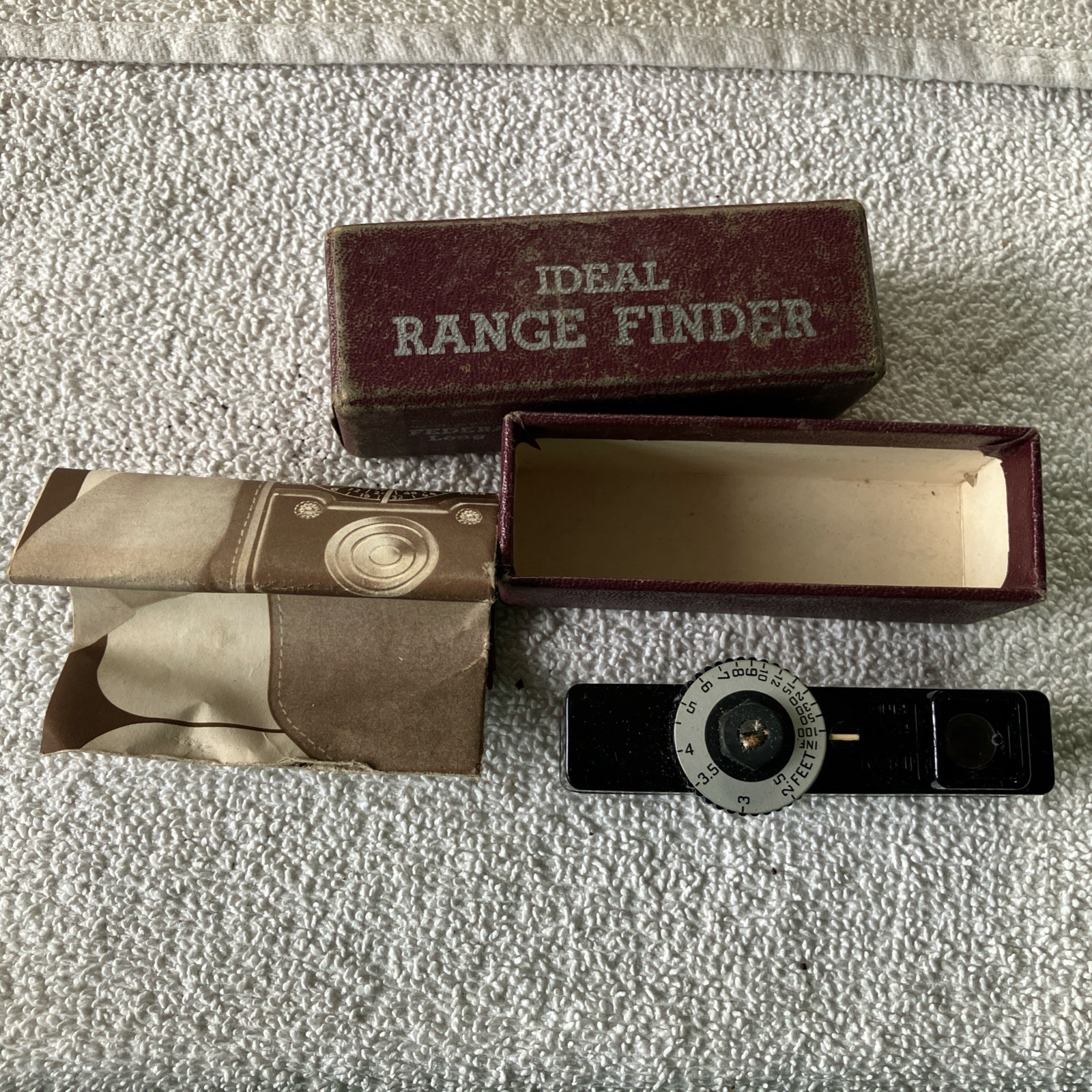 VINTAGE IDEAL RANGE FINDER Federal Instrument Corp made in USA W Box Paperwork