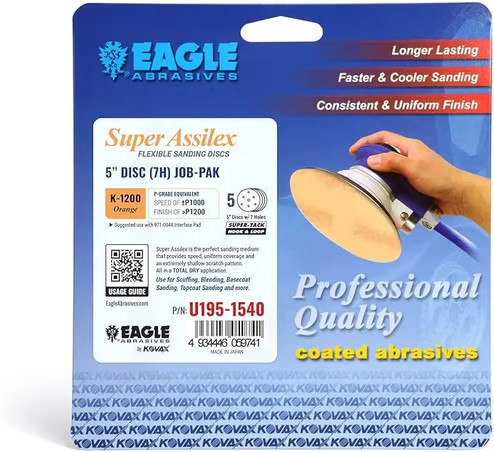 Eagle Abrasives 5" Assilex Discs - Orange 7/H