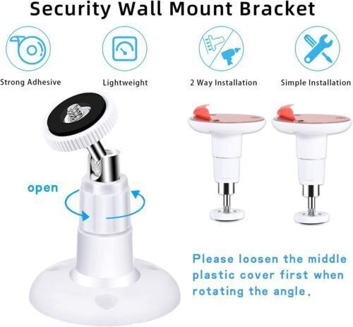 2X Security Camera Wall Mount Bracket Holder Stand For Arlo Pro Outdoor Indoor