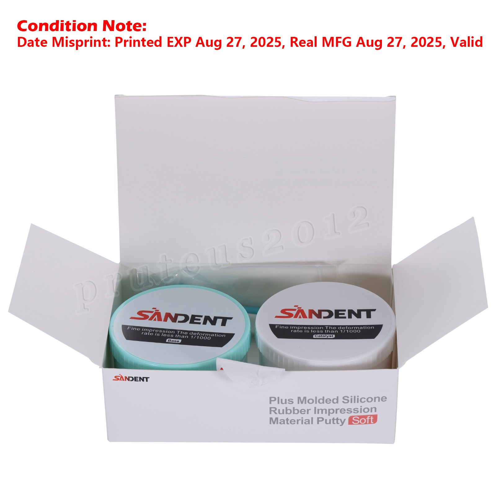 2 Sets Dental Putty PVS VPS Impression Material Base Normal Set 2 x 400g