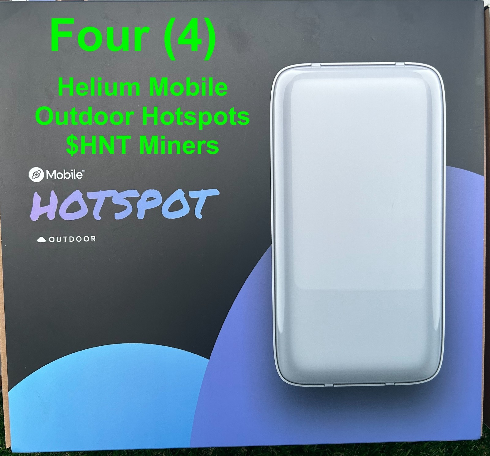 FOUR (4) Helium Mobile Hotspot Miners Wi-Fi - Tested, Proven Pre-Owned