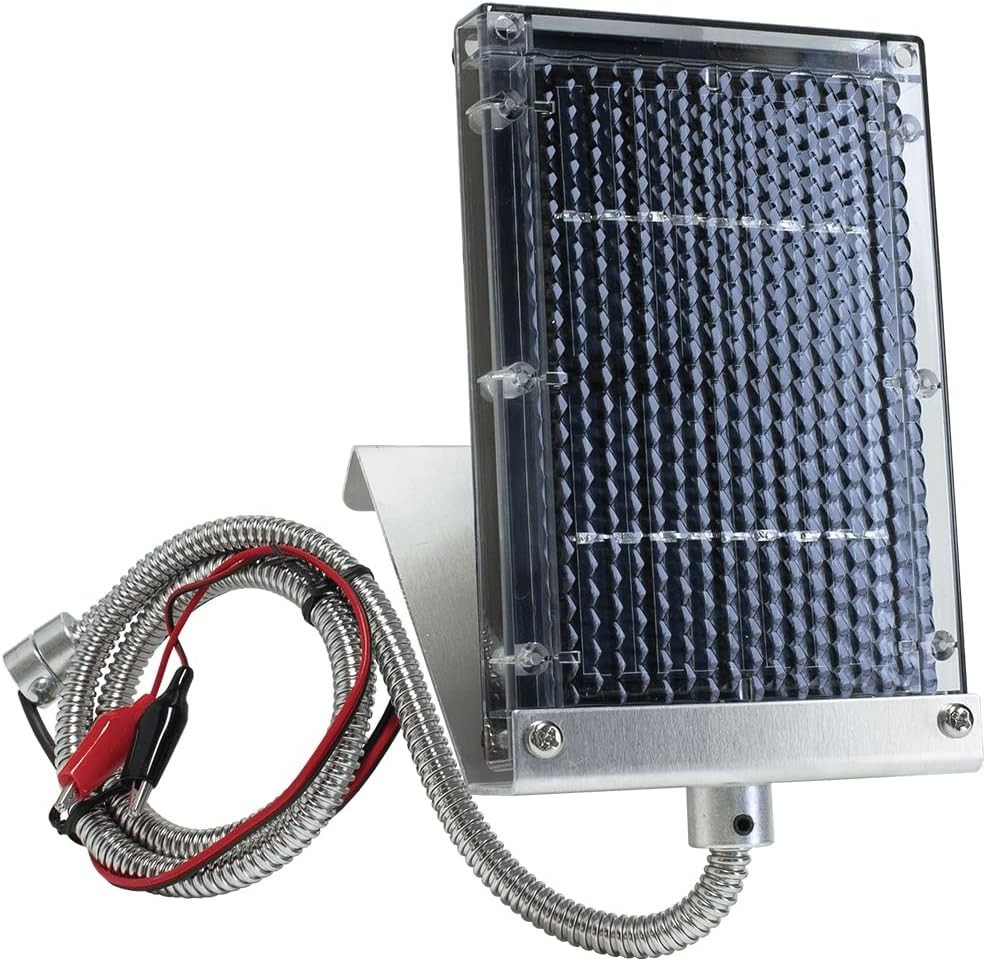 Heavy-Duty Edrenaline Solar Panel for -Round Deer Feeder Power - 6 Volt