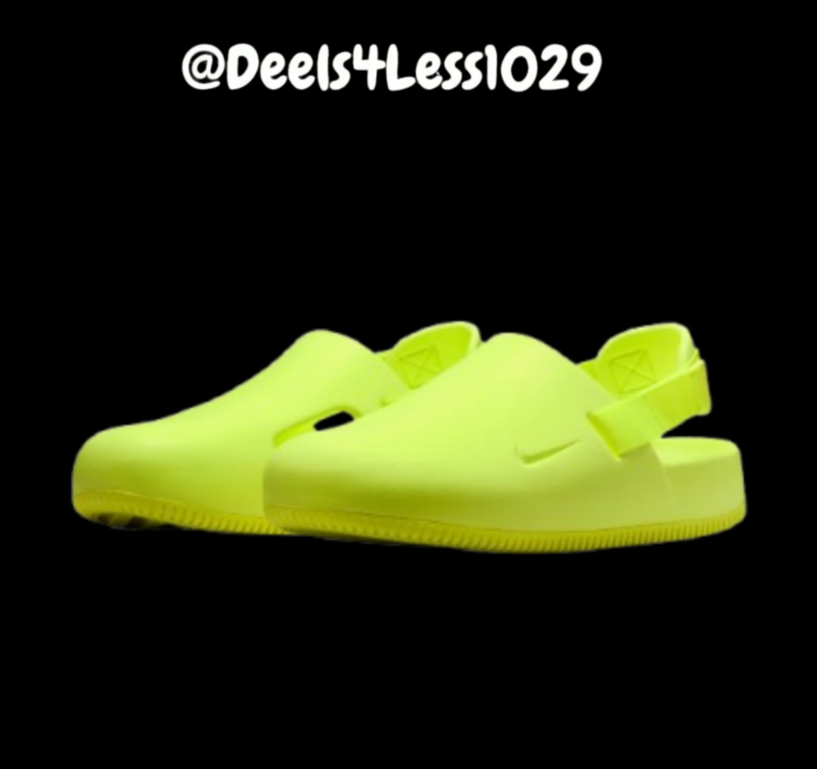 Nike Calm Mule Slides Sandals Mens Volt FD5130-700