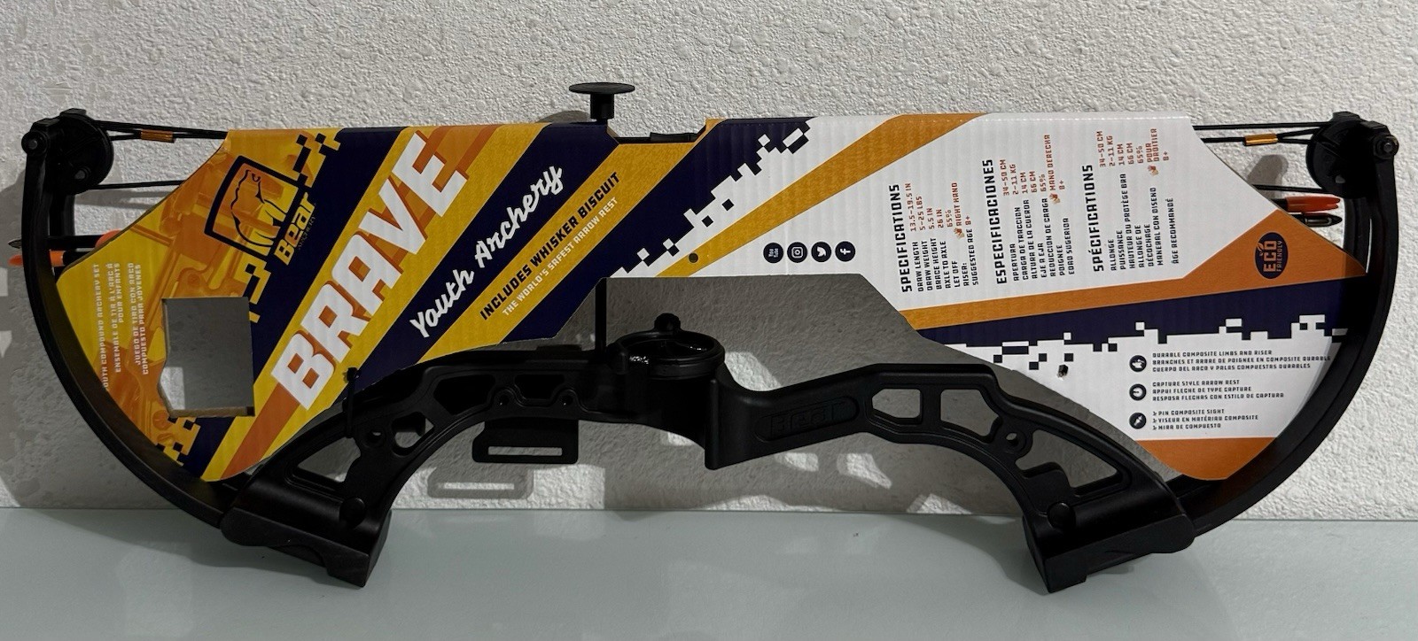 Bear Brave Youth Bow RH Black