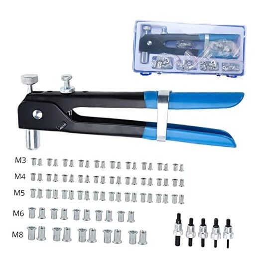 86pcs Hand Rivet Tool Nut Setter Kit - Thread Blind Riveting Tools